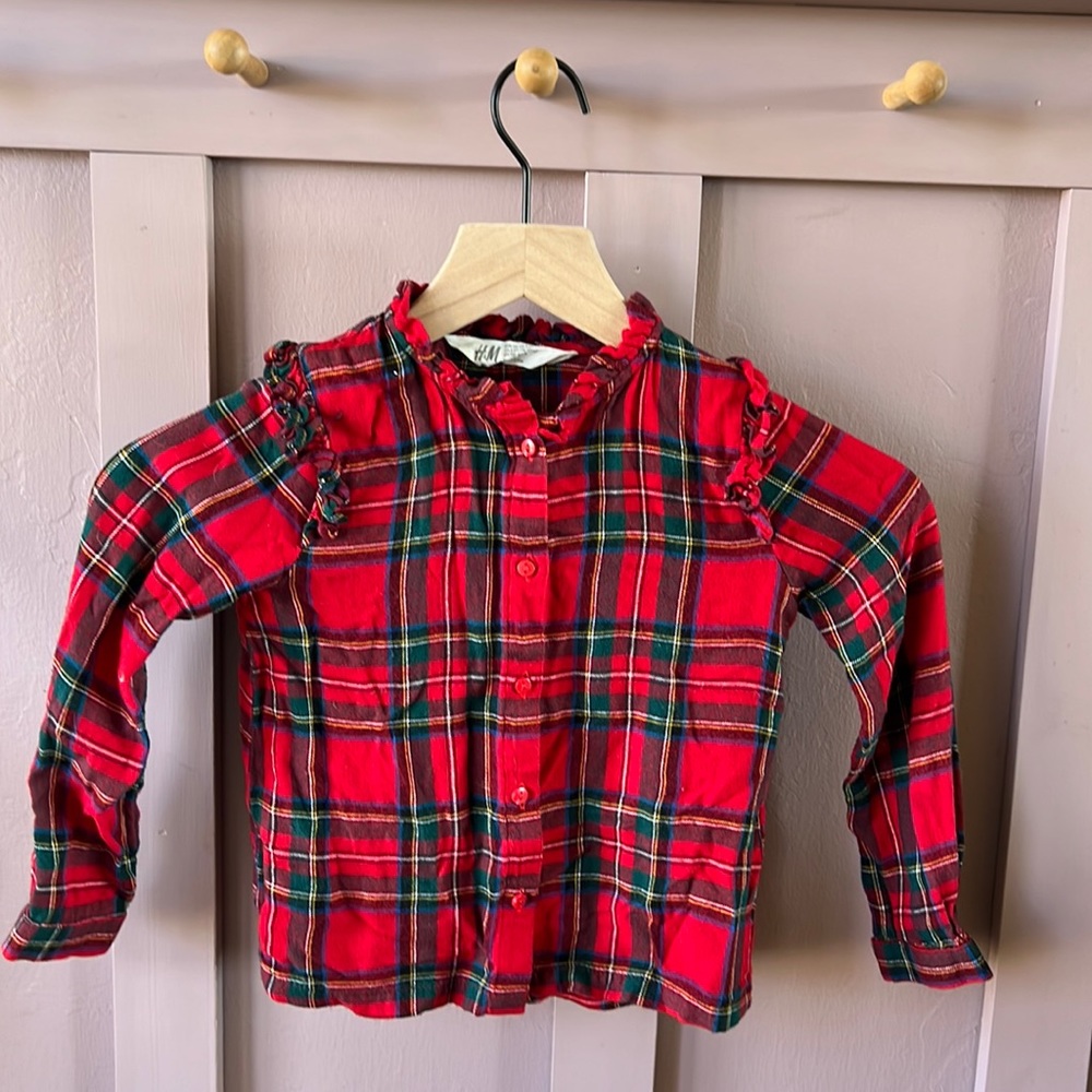Christmas plaid shirt H&M